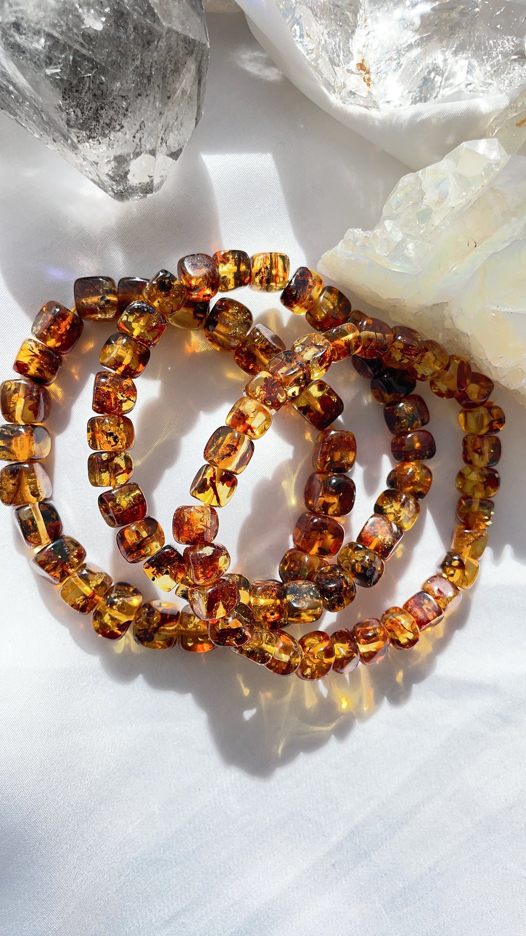 Baltic Amber Bracelet (Square Beads)
