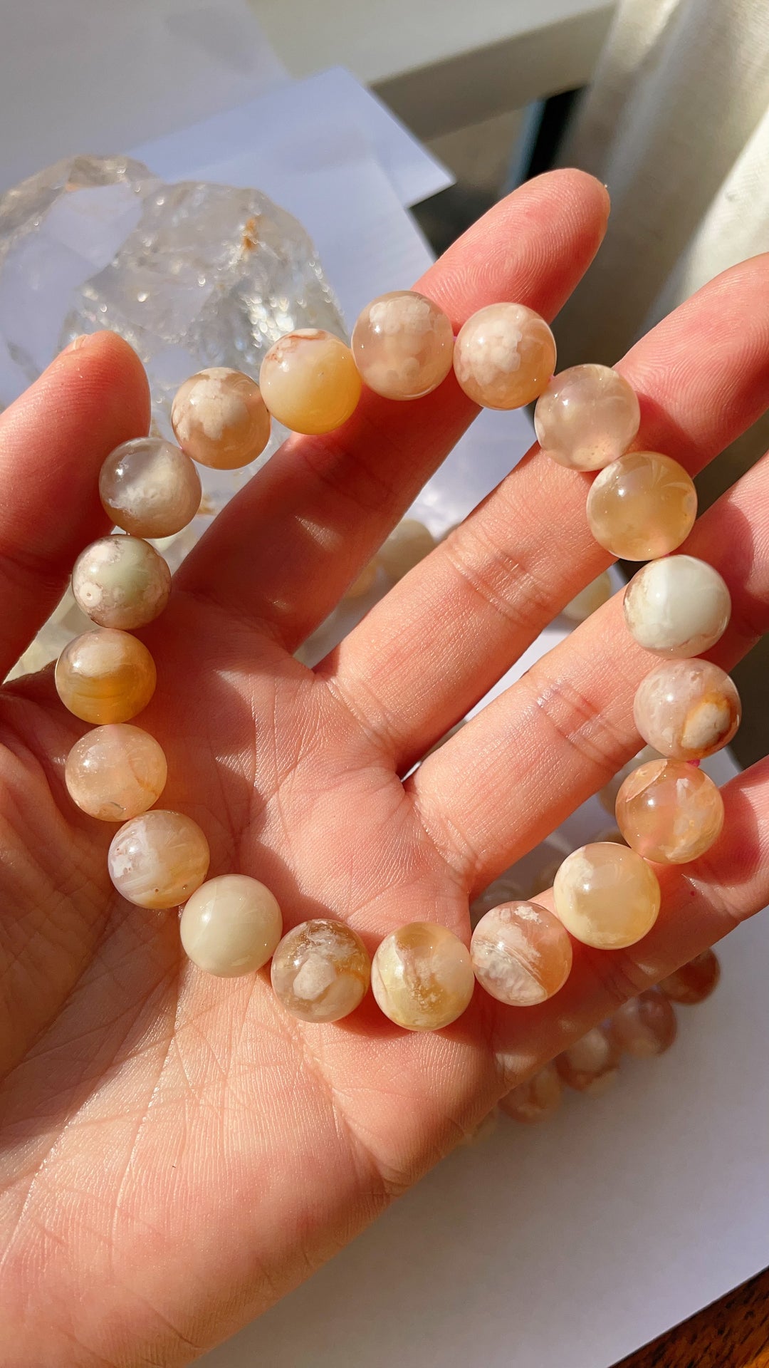 Agate Flower Agate Bracelet