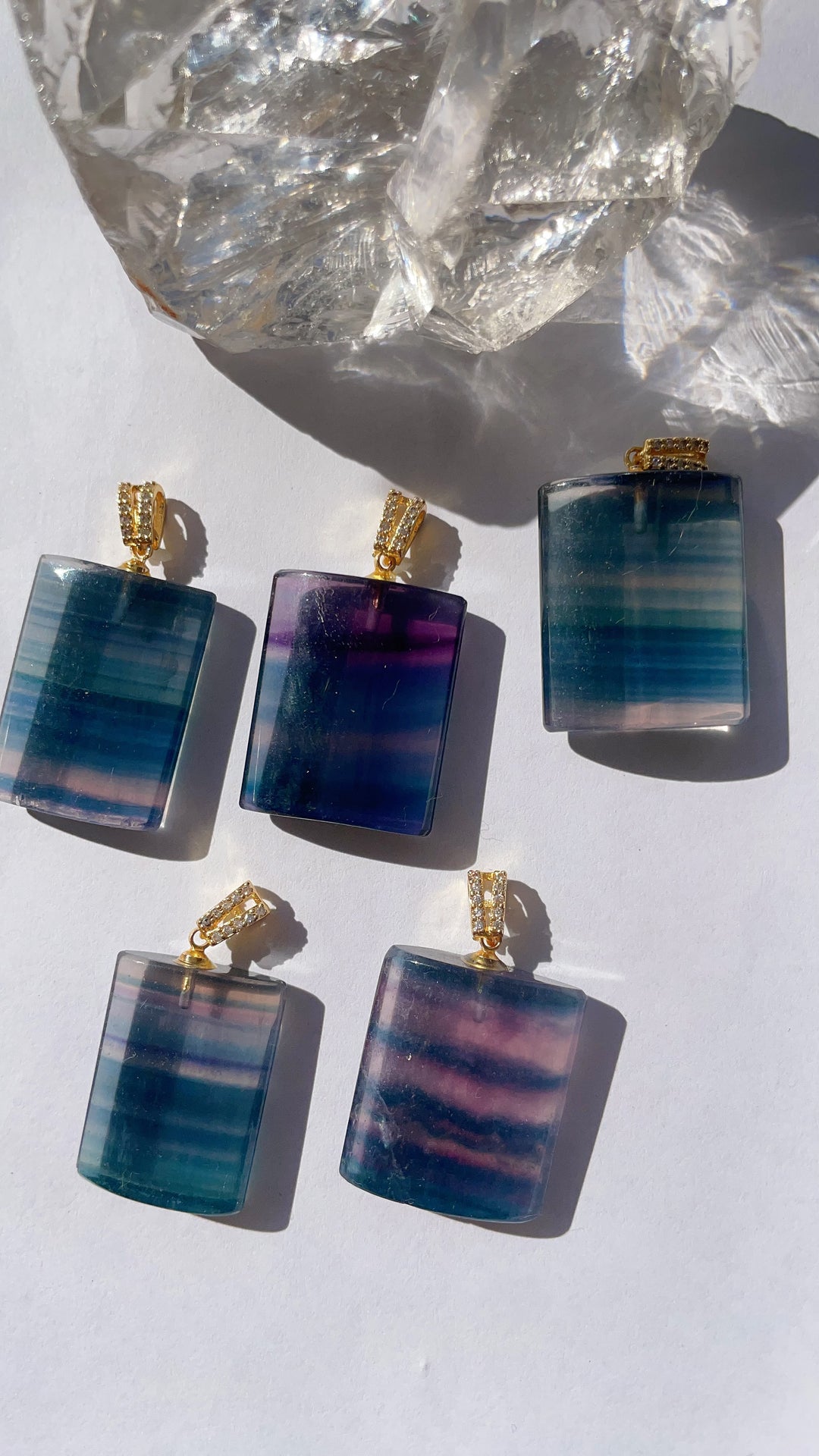 Rainbow Fluorite Pendant