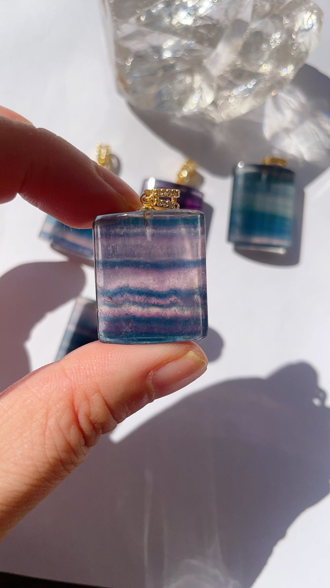 Rainbow Fluorite Pendant