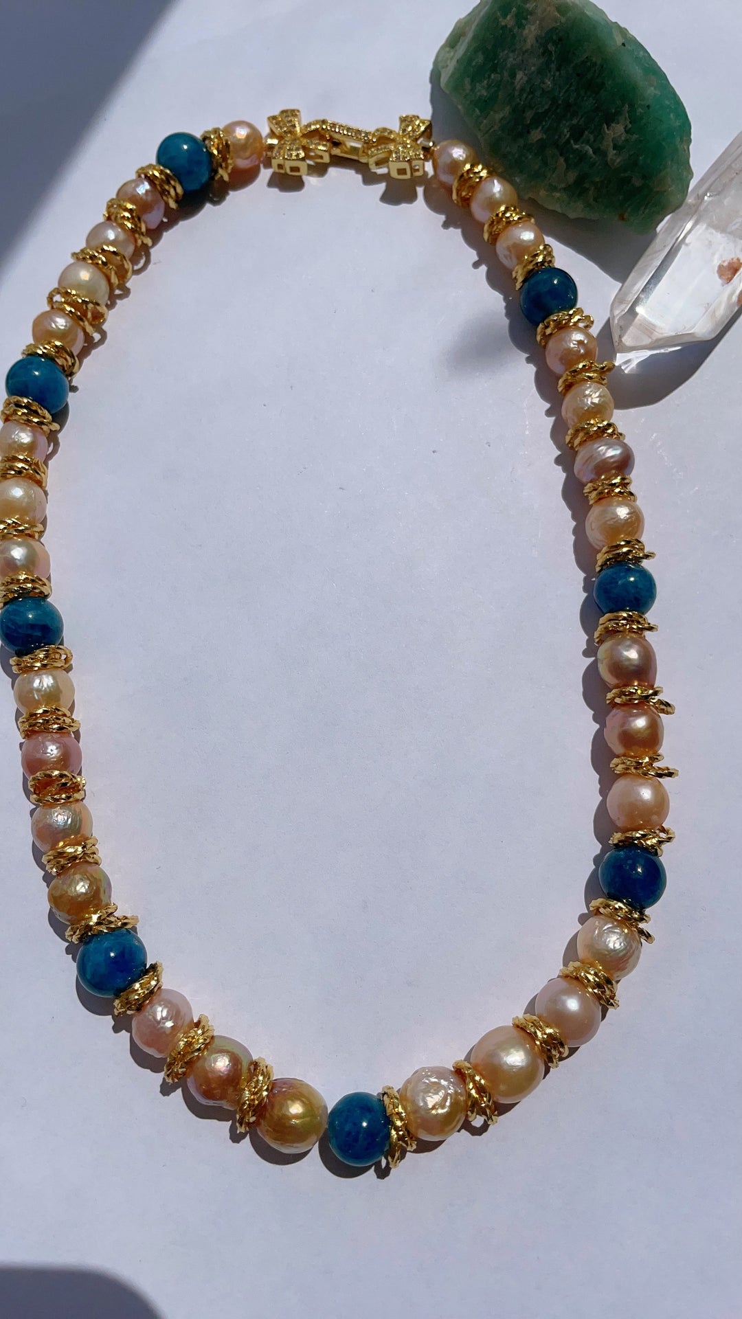 Let's Party! - Fresh Water Pearls & Apatite Designer