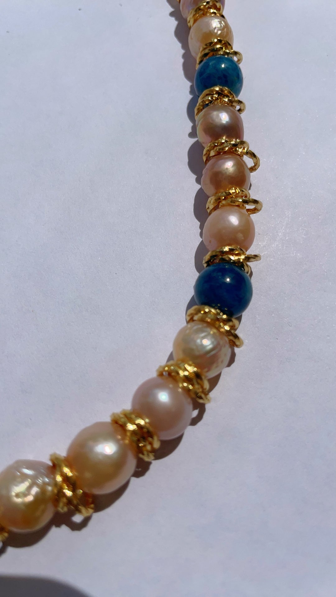 Let's Party! - Fresh Water Pearls & Apatite Designer