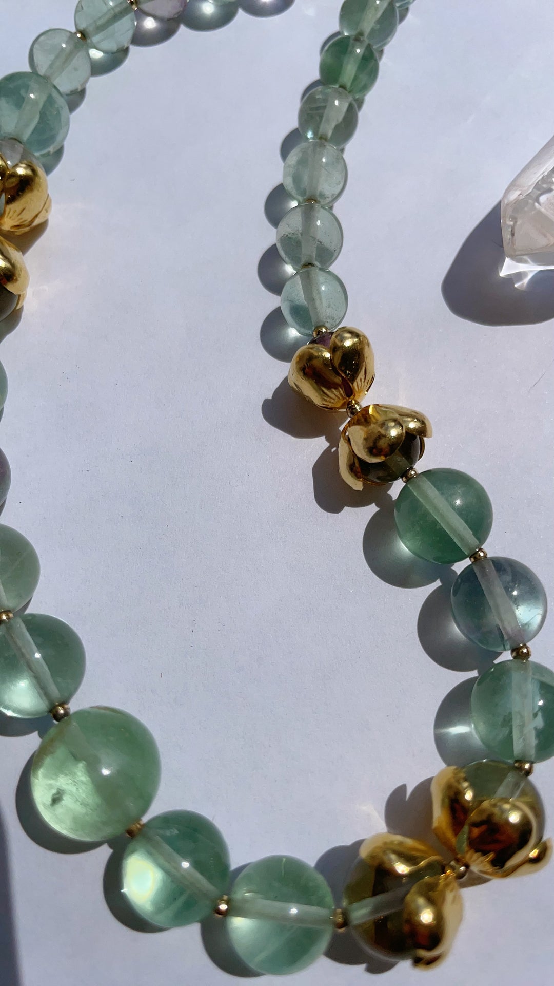 Purify me! - Fluorite Necklace Lotus Designer