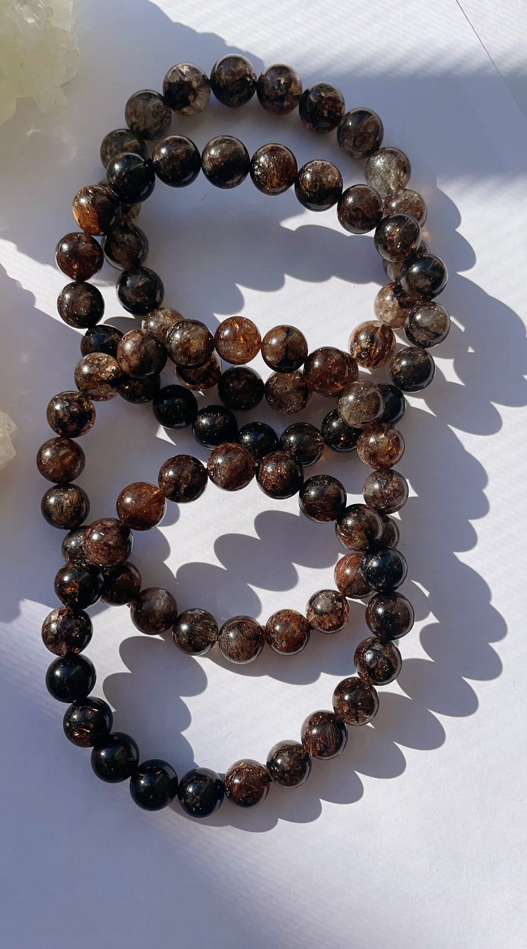 Rutile Black Copper Rutilated Quartz Super 7 Bracelet