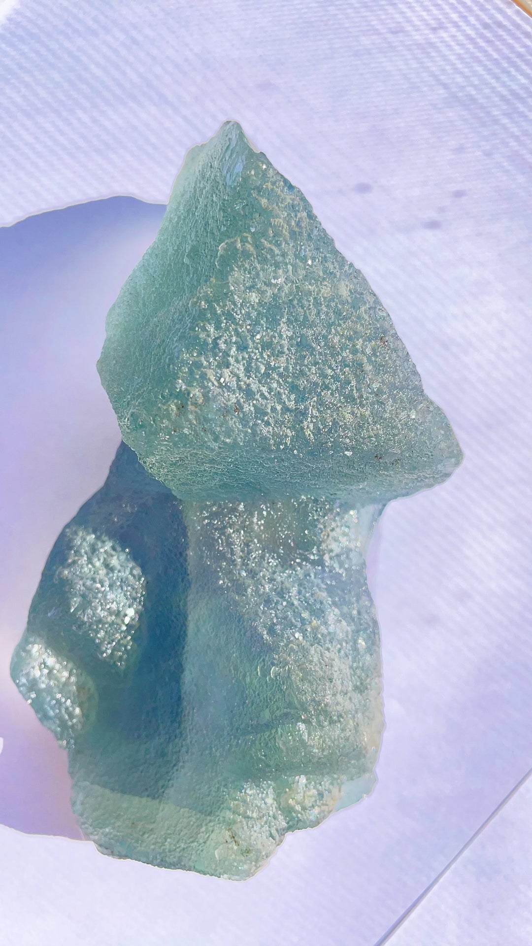 Rainbow Fluorite Raw Cluster Statement