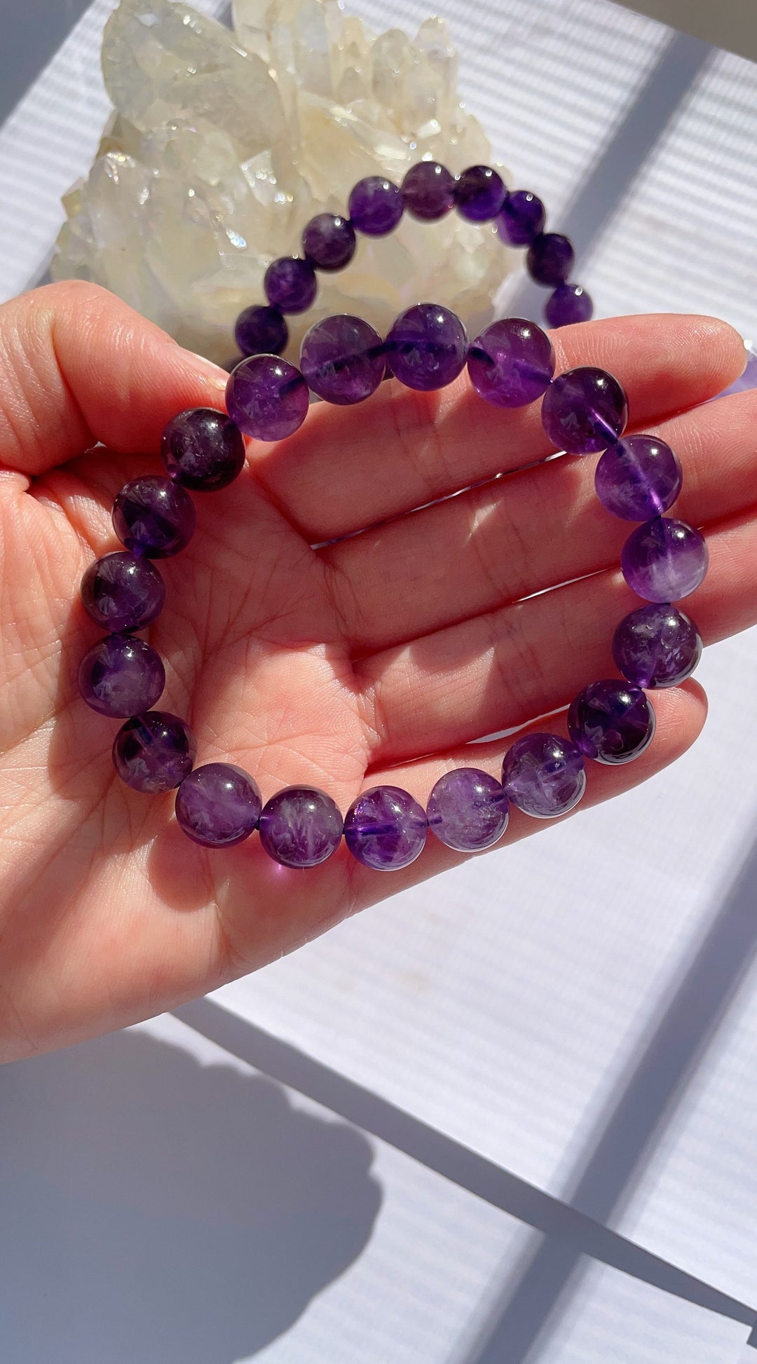 Dark Amethyst Bracelet Vibrant Good Quality Best Value Crystal Bracelet