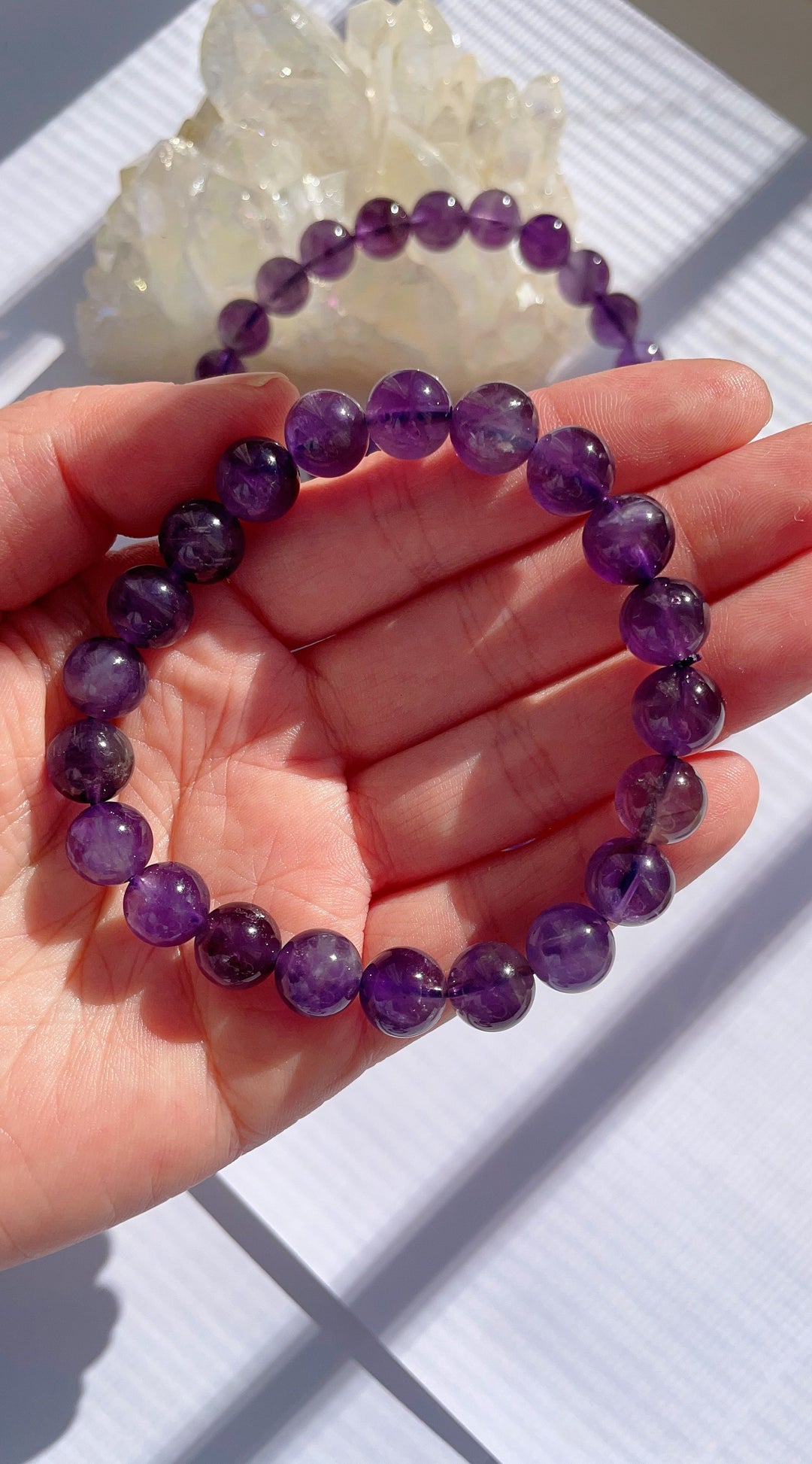 Dark Amethyst Bracelet Vibrant Good Quality Best Value Crystal Bracelet