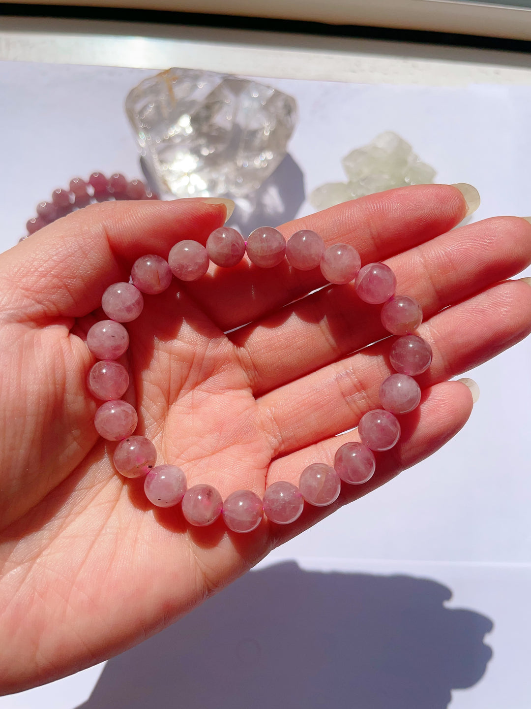 Rose Quartz Deep Color Bracelet