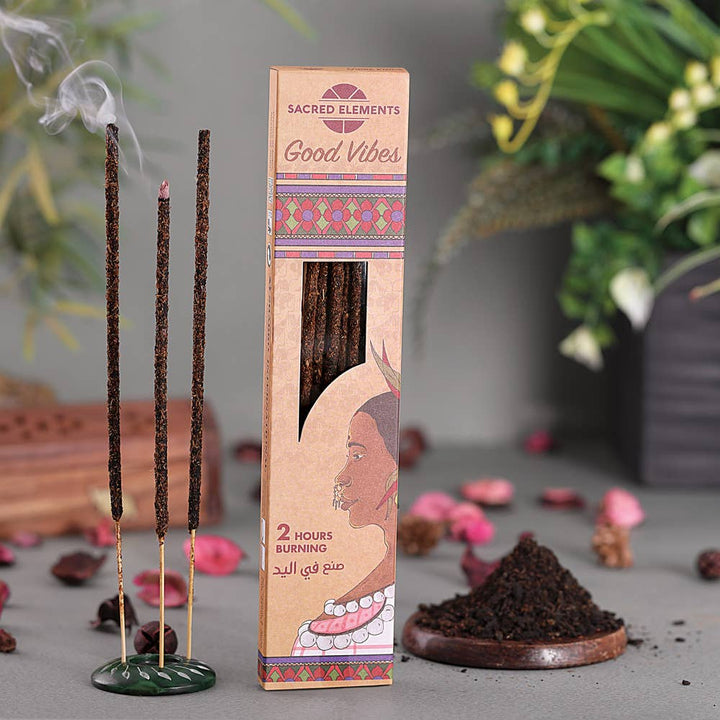 Good Vibes Incense 8 Sticks Sacred Elements Artisanal