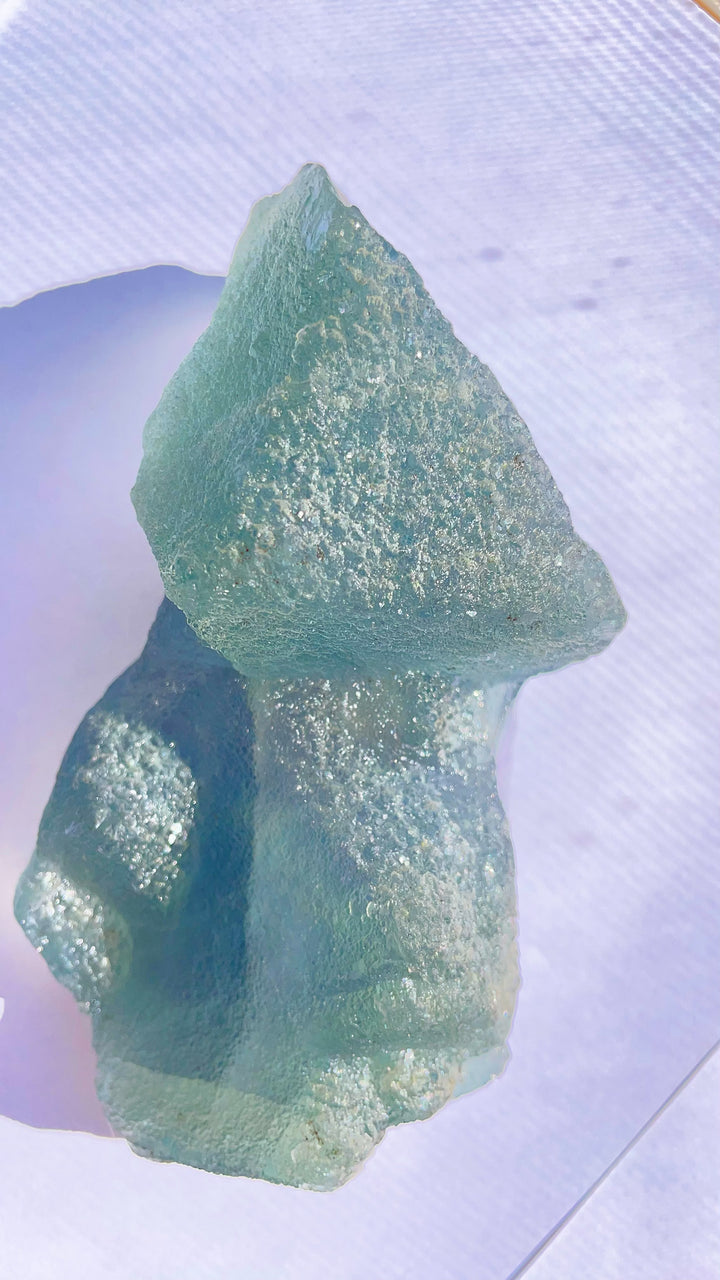 Rainbow Fluorite Raw Cluster Statement
