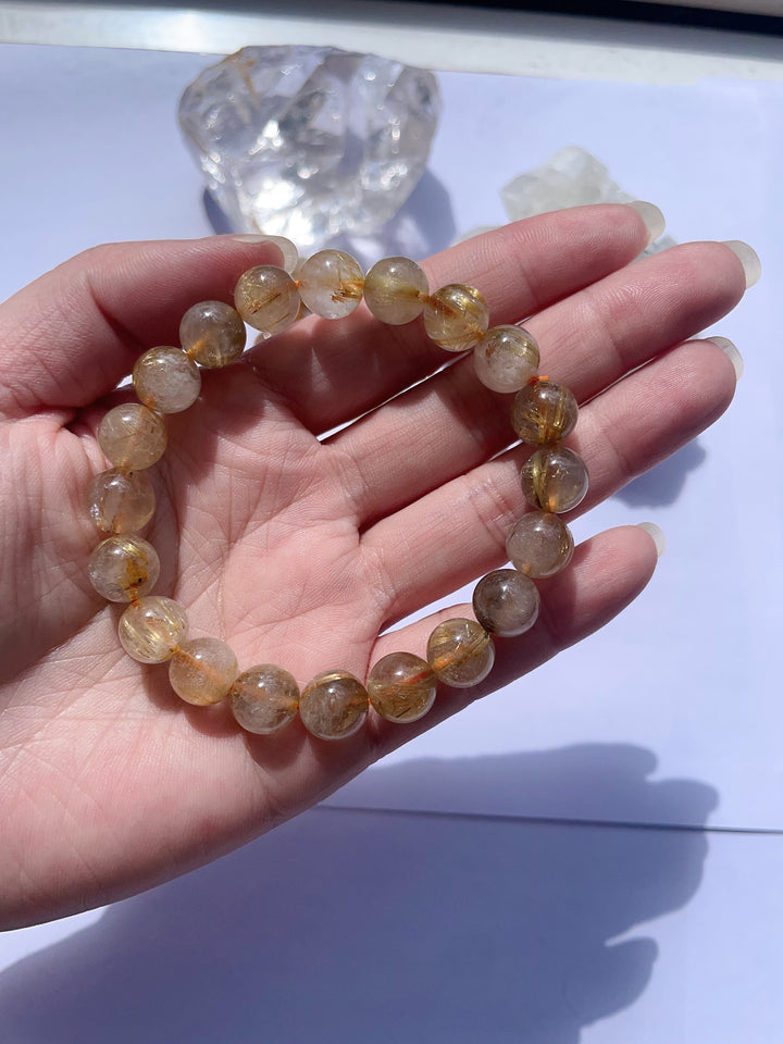 Rutile Gold Rutilated Quartz Bracelet